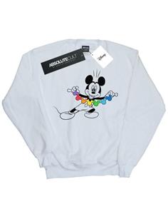 Disney Mickey Mouse-sweatshirt met regenboogketting voor jongens 12-13 wit