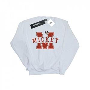 Disney jongens Mickey Mouse Letter Peak Sweatshirt 12-13 wit