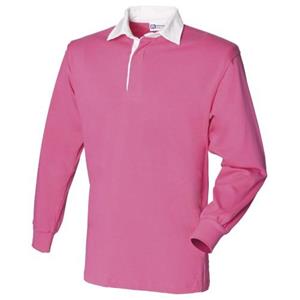 FRONT ROW Klassiek rugbypoloshirt met lange mouwen op de eerste rij