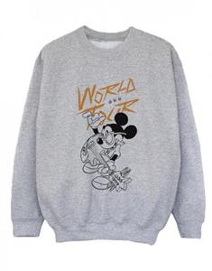 Disney Mickey Mouse World Tour Line-sweatshirt voor jongens 9-11 Years wit