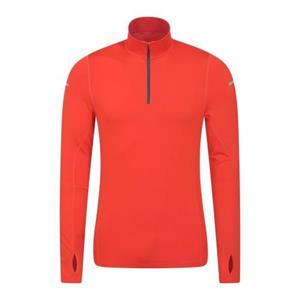 Pertemba FR - Apparel Mountain Warehouse heren Vault gerecycleerde top met lange mouwen en halve rits XXS oranje