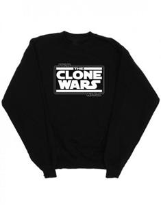 Star Wars jongens Clone Wars-logo sweatshirt 9-11 Years wit
