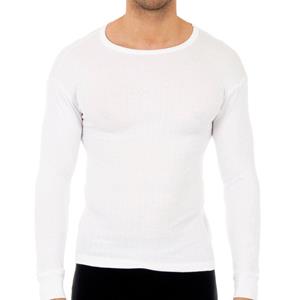 Abanderado Heren thermisch T-shirt met lange mouwen 0208 52 wit