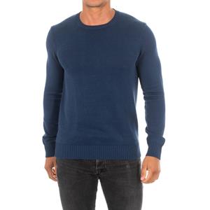 Hackett London Heren trui met lange mouwen en ronde hals HM701752 XS blauw