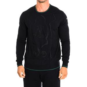 LA MARTINA RMS301-XC008 Herenshirt met lange mouwen L zwart