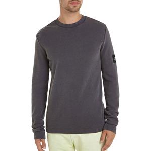Calvin Klein Jeans Langarmshirt "WASHED BADGE WAFFLE LS TEE"