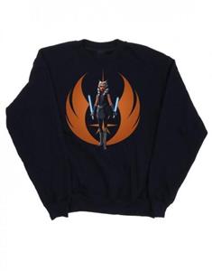 Star Wars Mens Clone Wars Ahsoka Rebel Pose Sweatshirt L wit