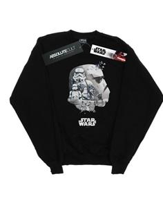 Star Wars Mens Stormtrooper Montage Sweatshirt L zwart