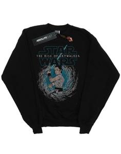 Star Wars Mens The Rise Of Skywalker Rey Whirl Sweatshirt L zwart