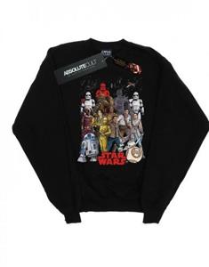 Star Wars Mens The Rise Of Skywalker Character Collage Sweatshirt M wit