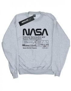 NASA Klassiek Space Shuttle-sweatshirt voor meisjes 9-11 Years wit