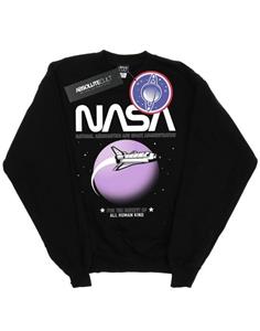 NASA Shuttle Orbit-sweatshirt voor meisjes 12-13 zwart