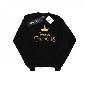Disney Sweatshirt met prinsessenkroonlogo voor meisjes 12-13 zwart