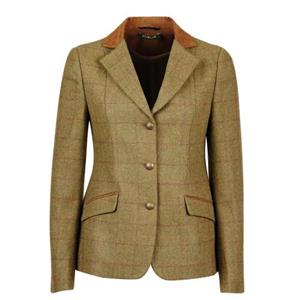 Dublin Childrens/Kids Albany Tweed suède kraag op maat gemaakt jasje 22in bruin