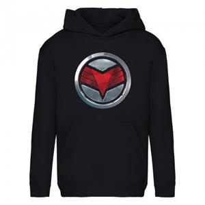 Marvel Girls The Falcon-embleem hoodie 9-10 Years zwart