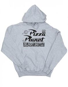 Disney Toy Story Pizza Planet-logohoodie voor meisjes 12-13 zwart