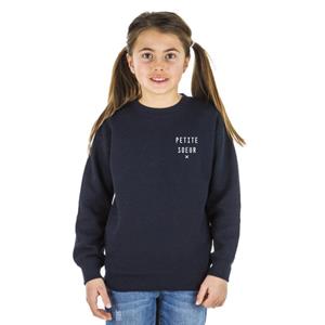 We are family Little Sister X Heart WAF kindersweater 4 ans marineblauwe kleur