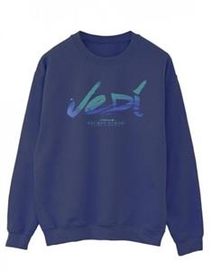 Star Wars Mens Obi-Wan Kenobi Jedi Painted Font Sweatshirt S wit