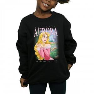 Pertemba FR - Apparel Doornroosje meisjes Aurora Montage katoenen sweatshirt 12-13 zwart