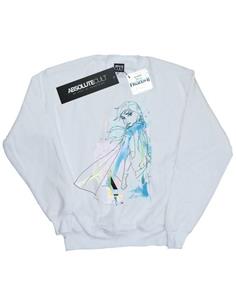 Disney Girls Frozen 2 Anna aquarel schets sweatshirt 12-13 wit