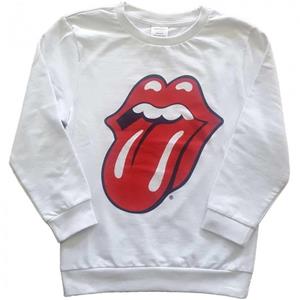 The Rolling Stones Het Rolling Stones klassieke tongsweatshirt voor kinderen/kinderen 7-8 Years wit