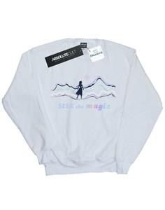 Disney Girls Frozen 2 Elsa Zoek het magische sweatshirt 12-13 wit