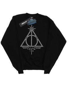 Harry Potter meisjes Deathly Hallows symbool Sweatshirt 12-13 zwart