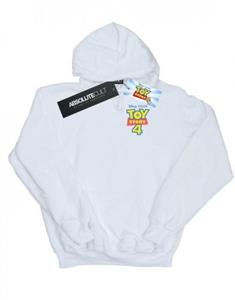 Disney Heren Toy Story 4 logo borstprint hoodie M wit