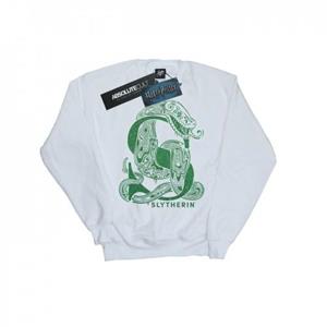 Harry Potter meisjes Zwadderich glittersweatshirt 12-13 wit