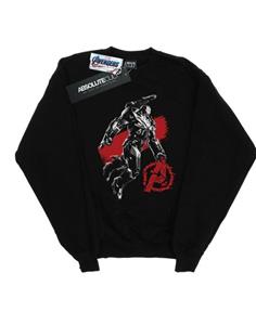 Marvel Girls Avengers Endgame Mono War Machine-sweatshirt 12-13 zwart