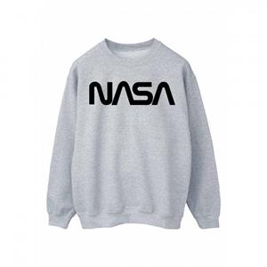 NASA heren modern logo sweatshirt M wit