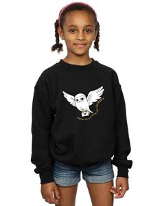 Harry Potter meisjes uil letter sweatshirt 12-13 zwart
