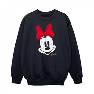 Disney meisjes Minnie Mouse gezicht Sweatshirt 12-13 zwart
