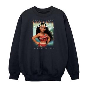 Moana montagesweatshirt voor meisjes 12-13 zwart