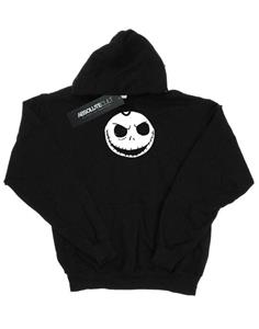 Disney Girls Nightmare Before Christmas Jack Skellington Face Hoodie 12-13 zwart