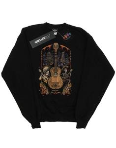 Disney Girls Coco Gitaar Poster Sweatshirt 12-13 zwart