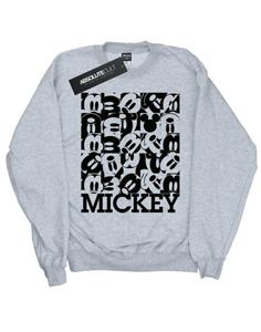 Disney meisjes Mickey Mouse rastersweater 12-13 grijs