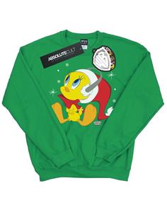Looney Tunes Heren Kerst Tweety Sweatshirt L wit