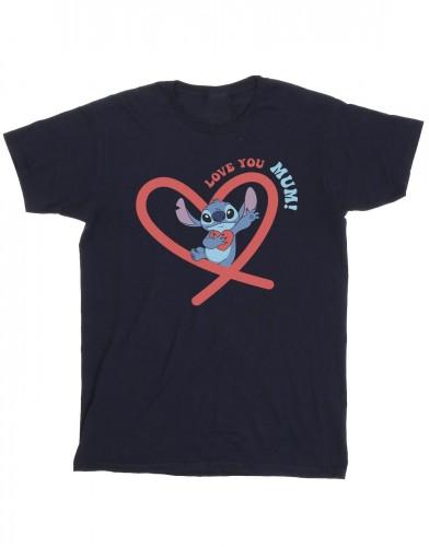 Disney Heren Lilo & Stitch Love You Mama T-shirt