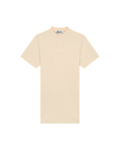 Malelions Women Firma T-Shirt Dress | Beige