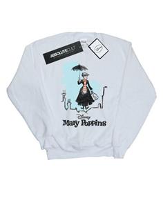 Disney Girls Mary Poppins Rooftop Landing kleurensweatshirt 12-13 wit