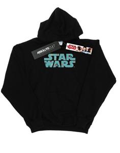 Star Wars meisjes hoodie met retro X-Wing-patroonlogo 12-13 zwart