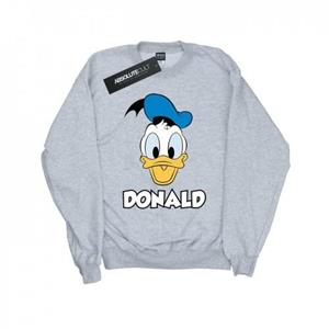 Disney Donald Duck Face-sweatshirt voor meisjes 12-13 zwart