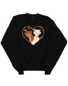 Disney Girls The Aristocats Heart Sweatshirt 12-13 zwart