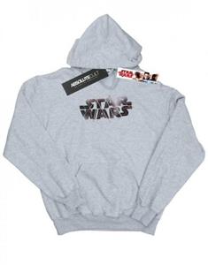 Star Wars Girls The Last Jedi Spray-logo hoodie 12-13 zwart