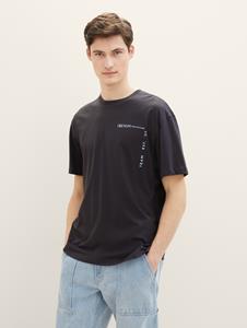 Tom Tailor Denim T-shirt met grote print op de rug