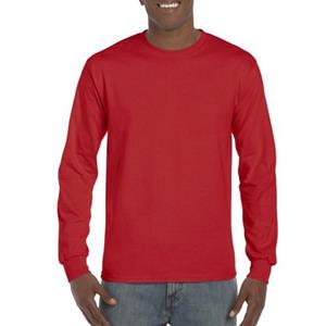 Gildan Heren Hammer-shirt met lange mouwen S grijs