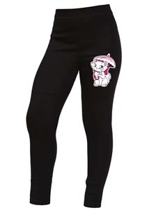 Kmisso Meisjes thermische broek legging cat 104 zwart