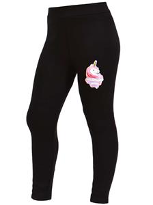 Kmisso Mädchen Basic Thermo Hose Leggings Einhorn