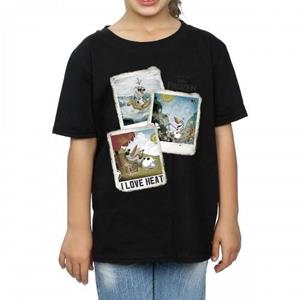 Frozen Olaf Polaroid katoenen T-shirt voor meisjes 12-13 wit